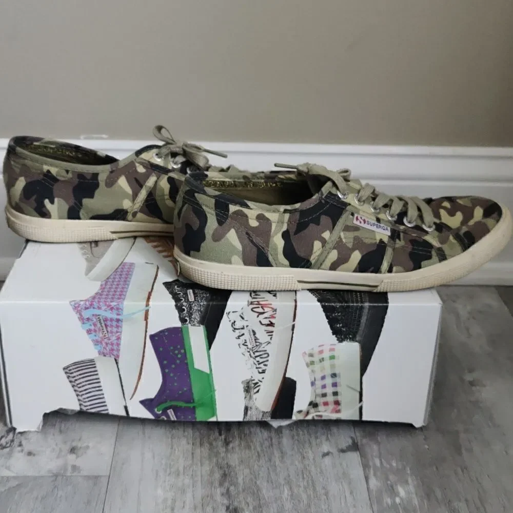 Superga camo sneakers
